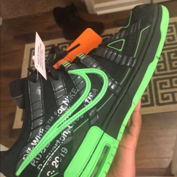 Nike Air Off-White Rubber Green Strike Dunks - Picture 1 of 5